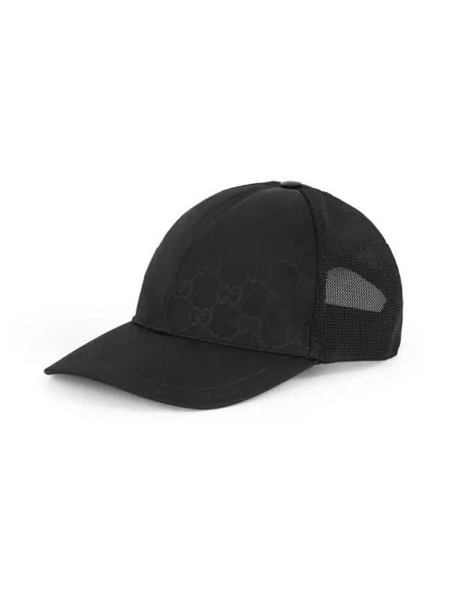 GG Nylon Ball Cap Black - GUCCI - BALAAN 4