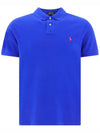 Pony Logo Embroidered Slim Fit Short Sleeve PK Shirt Royal Blue - POLO RALPH LAUREN - BALAAN 2