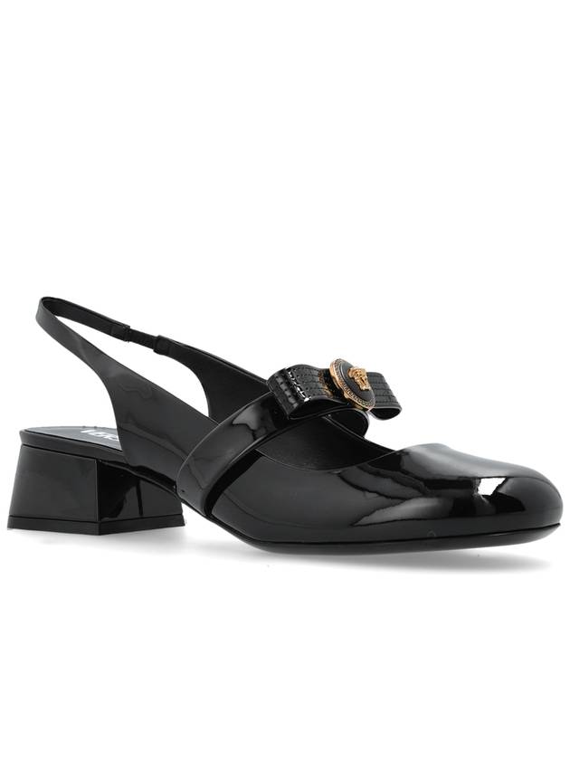 Versace Heeled Shoes ‘Gianni Ribbon’, Women's, Black - VERSACE - BALAAN 4