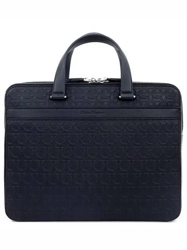 Gancini Business Brief Case Black - SALVATORE FERRAGAMO - BALAAN 2