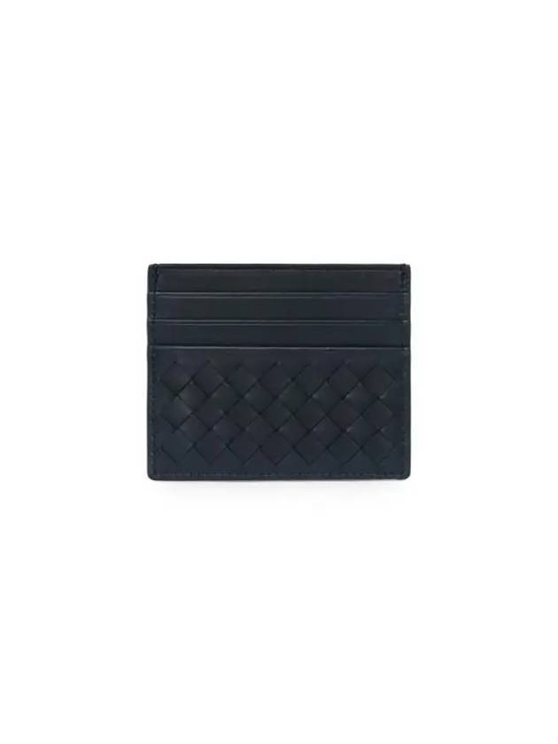 Intrecciato Classic Card Wallet Midnight Blue - BOTTEGA VENETA - BALAAN 3