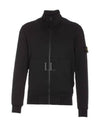 Cotton Fleece Zip-up Jacket Balck - STONE ISLAND - BALAAN 2