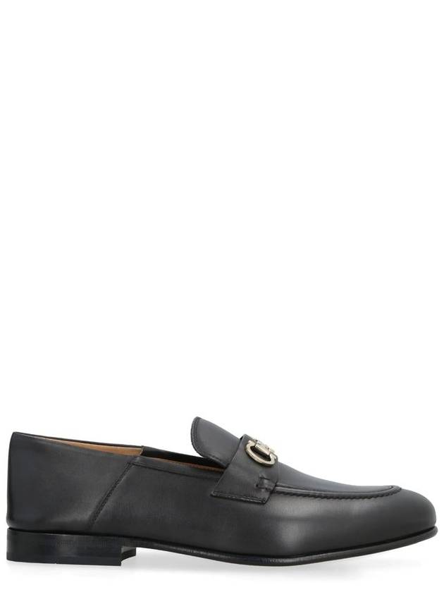 Gancini Ornament Mule Loafers Black - SALVATORE FERRAGAMO - BALAAN 2