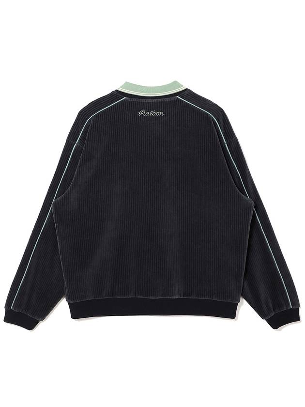 Corduroy collar point t shirt NAVY MAN - MALBON GOLF - BALAAN 2