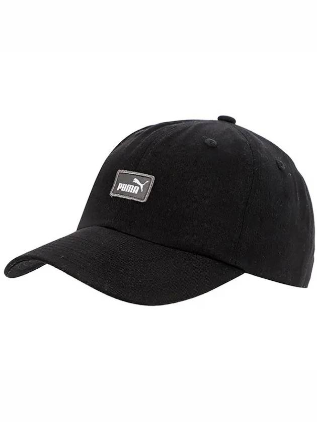 Puma Essential III Embroidered Logo Cotton Ball Cap Black - PUMA - BALAAN 3