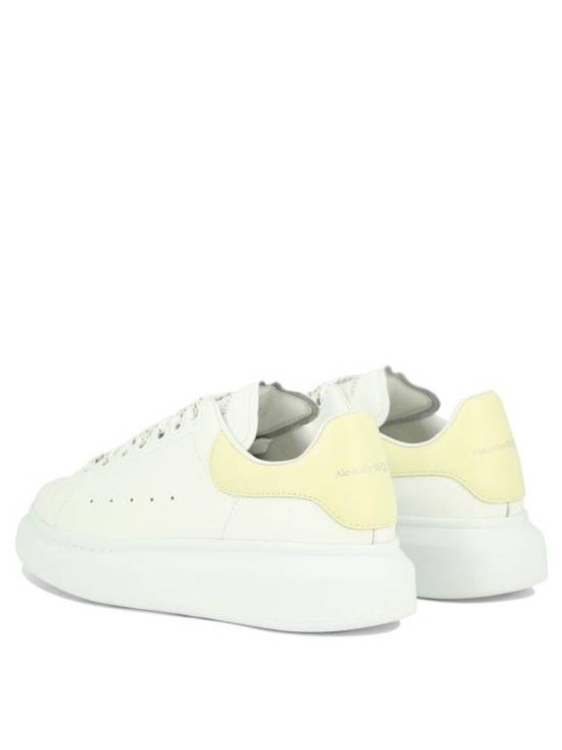 Oversized Yellow Tab Low Top Sneakers White - ALEXANDER MCQUEEN - BALAAN 5