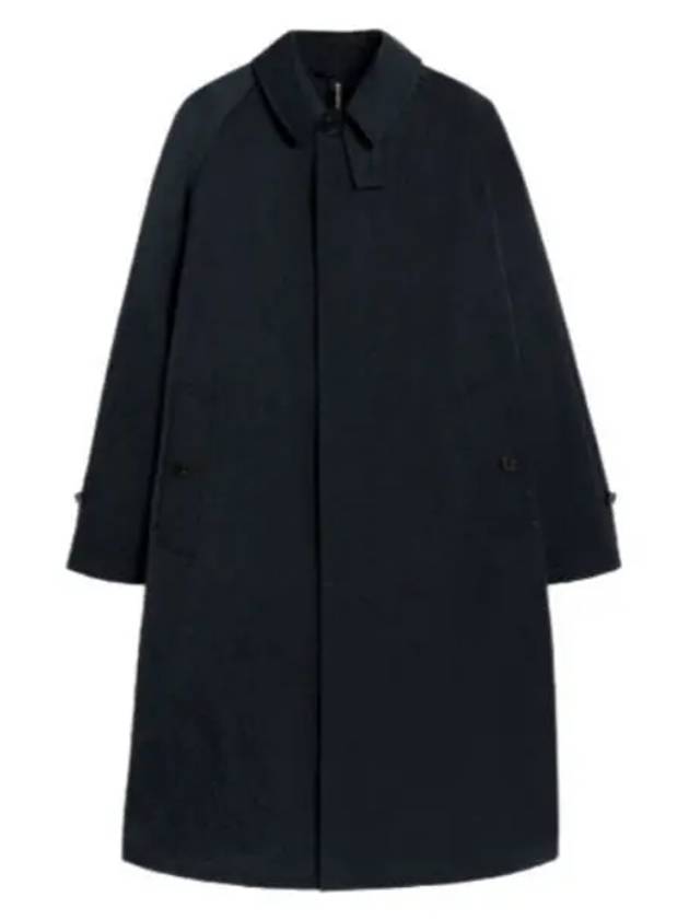 GONVILLE NAVY NYLON COAT MOP5849 MO7177 GONVILLE navy nylon coat - MACKINTOSH - BALAAN 1