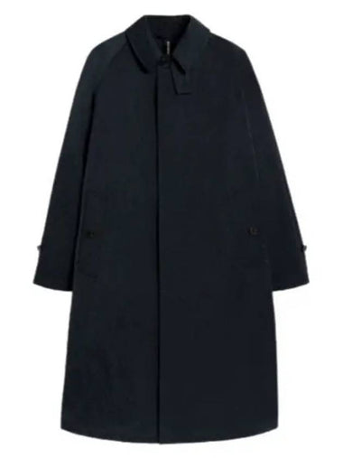 GONVILLE NAVY NYLON COAT MOP5849 MO7177 GONVILLE navy nylon coat - MACKINTOSH - BALAAN 1