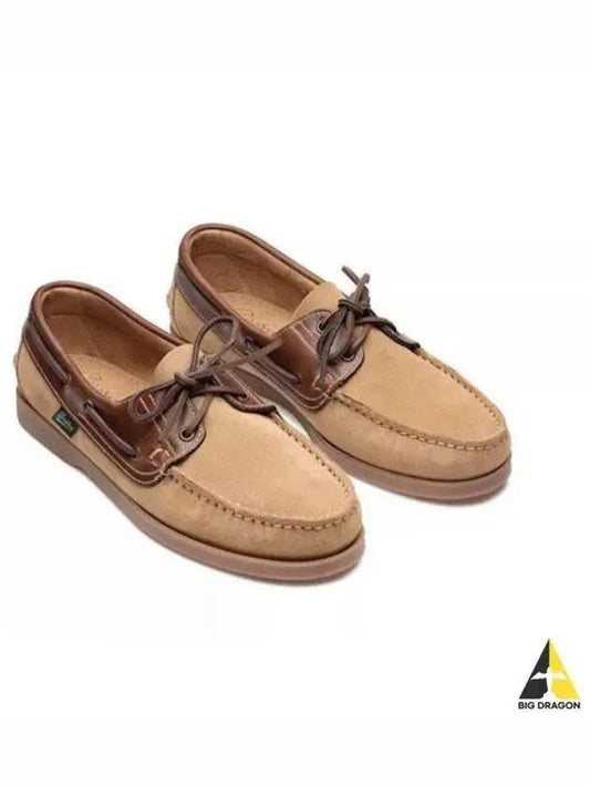 Bath Suede Boat Shoes Beige - PARABOOT - BALAAN 2