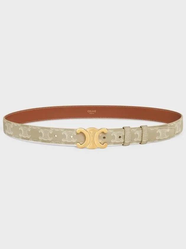 Medium Triomphe Canvas Belt Grege - CELINE - BALAAN 2