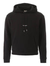 Men's Chest Small Logo Hoodie Black - SAINT LAURENT - BALAAN 1