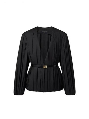 Draped wool toile jacket 1AC2ME - LOUIS VUITTON - BALAAN 1