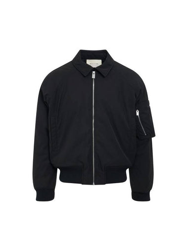 Chia Elephant Cotton Bomber Jacket Black - LOEWE - BALAAN 1