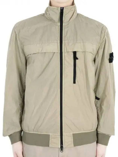 Compass Badge Pleated Windbreaker Sand - STONE ISLAND - BALAAN 2