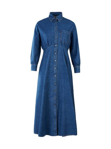 Women s Yemen Denim Long Dress 002 - MAX MARA - BALAAN 1