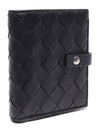 Intrecciato Zipper Half Wallet Black - BOTTEGA VENETA - BALAAN 4