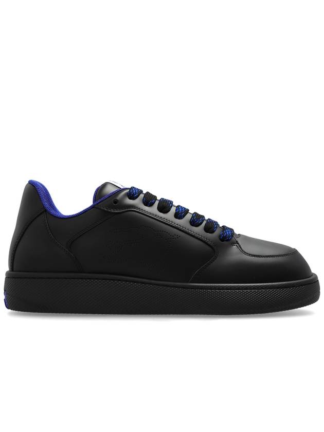 Stock Leather Low Top Sneakers Black - BURBERRY - BALAAN 2