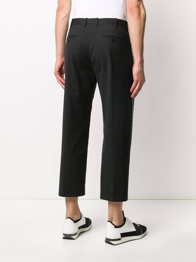 contrasting side panel cropped trousers - NEIL BARRETT - BALAAN 3