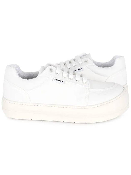 Men's Leather Low Top Sneakers White CSHOXSNK009 PLY017 0117 - SUNNEI - BALAAN 1