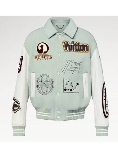 1ABZJQ Varsity Leather Blouson - LOUIS VUITTON - BALAAN 1