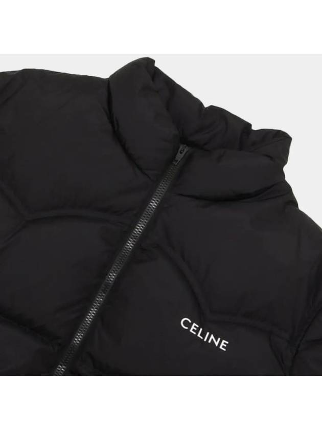 Western Light Weight Nylon Puffer Padding Black - CELINE - BALAAN 3