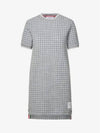 Check Tweed Crewneck Short Dress Grey - THOM BROWNE - BALAAN 2