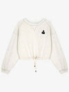 Margo Logo Crop Sweatshirt Ivory - ISABEL MARANT - BALAAN 2