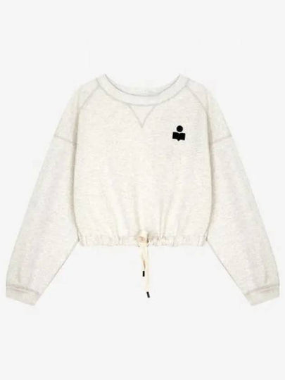 Margo Logo Crop Sweatshirt Ivory - ISABEL MARANT - BALAAN 2