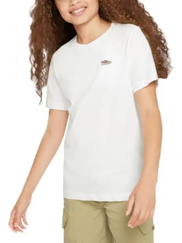 Skateboarding SB Dry Fit Junior Short Sleeve T Shirt White - NIKE - BALAAN 1