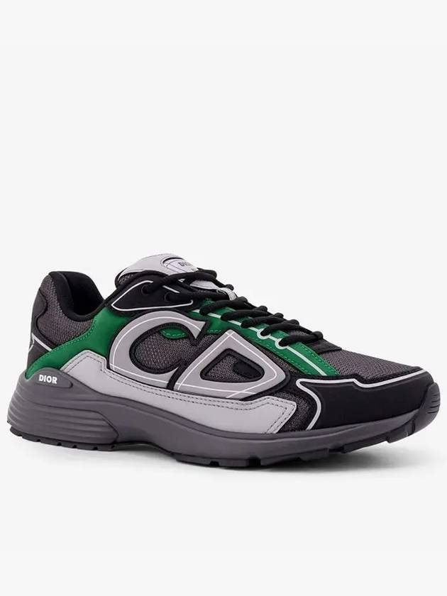 B30 Mesh Technical Fabric Low Top Sneakers Green Black - DIOR - BALAAN 1