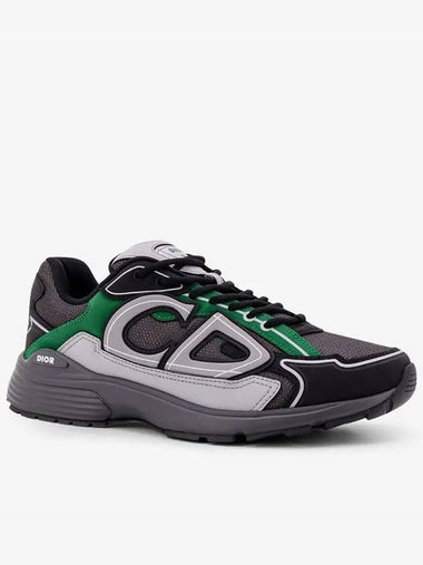 B30 Mesh Technical Fabric Low-Top Sneakers Green Black - DIOR - BALAAN 1