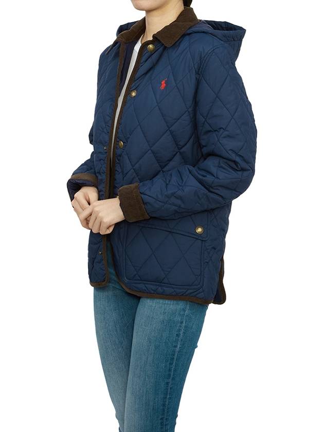 Kids quilted half jacket 323943455002 NAVY Adult wearable - POLO RALPH LAUREN - BALAAN 5