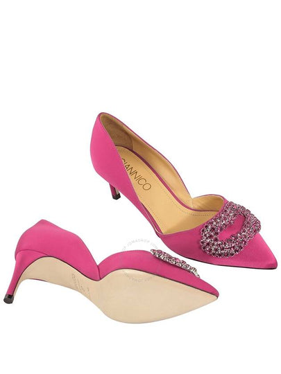 Giannico Ladies Deep Rose Daphne 60 Satin Heels, Brand Size 35 ( US Size 5 ) - GIANNICO - BALAAN 2