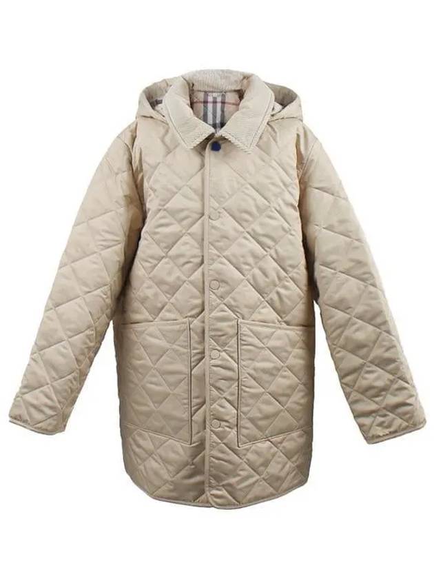 Kids Quilted Coat Pale Stone - BURBERRY - BALAAN 2