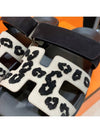 Women s Chypre Sandals Suede Goatskin Leopard Gray - HERMES - BALAAN 4