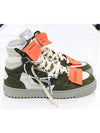 Neon Tab Offcoat 30 High Top Sneakers Khaki - OFF WHITE - BALAAN.