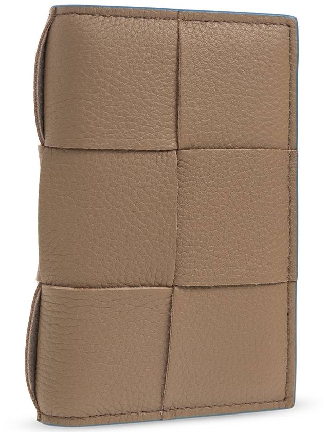 Bottega Veneta Leather Card Holder, Men's, Brown - BOTTEGA VENETA - BALAAN 4