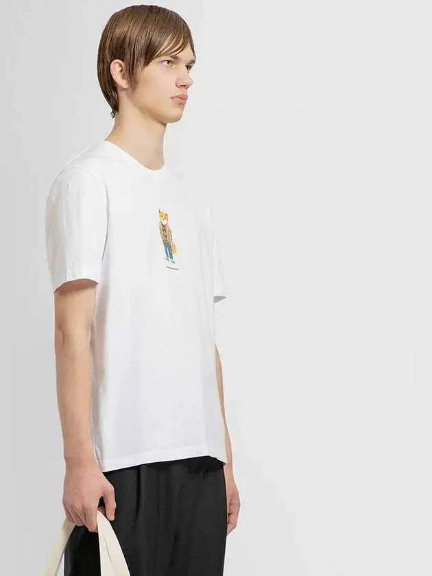 Dressed Fox Regular Short Sleeve T-Shirt White - MAISON KITSUNE - BALAAN 3