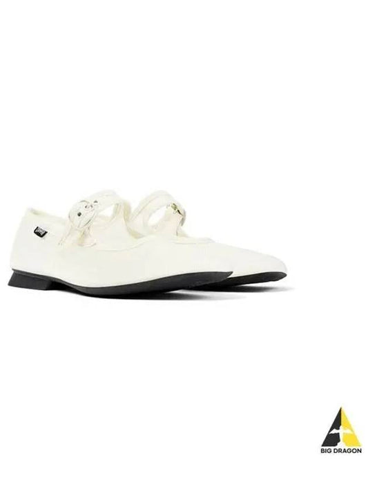 Casi Myra Mary Jane Flat Shoes White - CAMPER - BALAAN 2