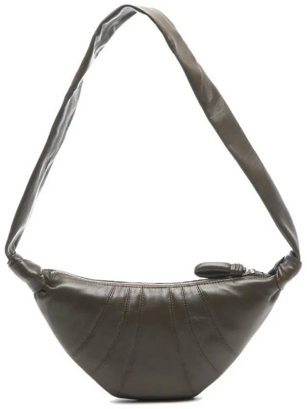 Croissant Small Nappa Leather Cross Bag Dark Chocolate - LEMAIRE - BALAAN 3