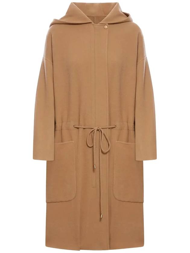 Miele Wool Cashmere Jersey Single Coat Camel - MAX MARA - BALAAN 2