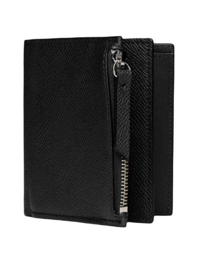 Stitch Logo Zipper Half Wallet Black - MAISON MARGIELA - BALAAN 4