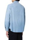 Indigo Chambray Long Sleeve Shirt Light Blue - POLO RALPH LAUREN - BALAAN 3