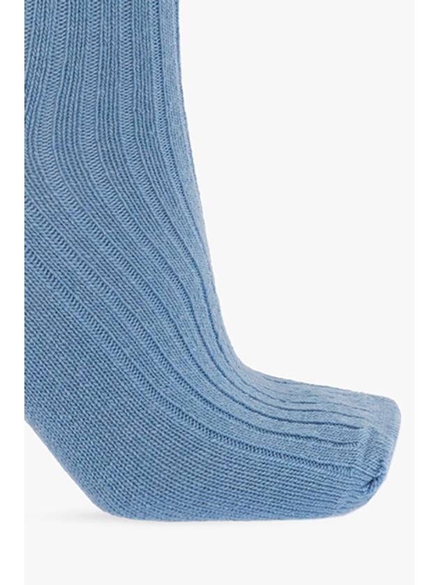 Hanro Ribbed Socks, Women's, Blue - HANRO - BALAAN 4