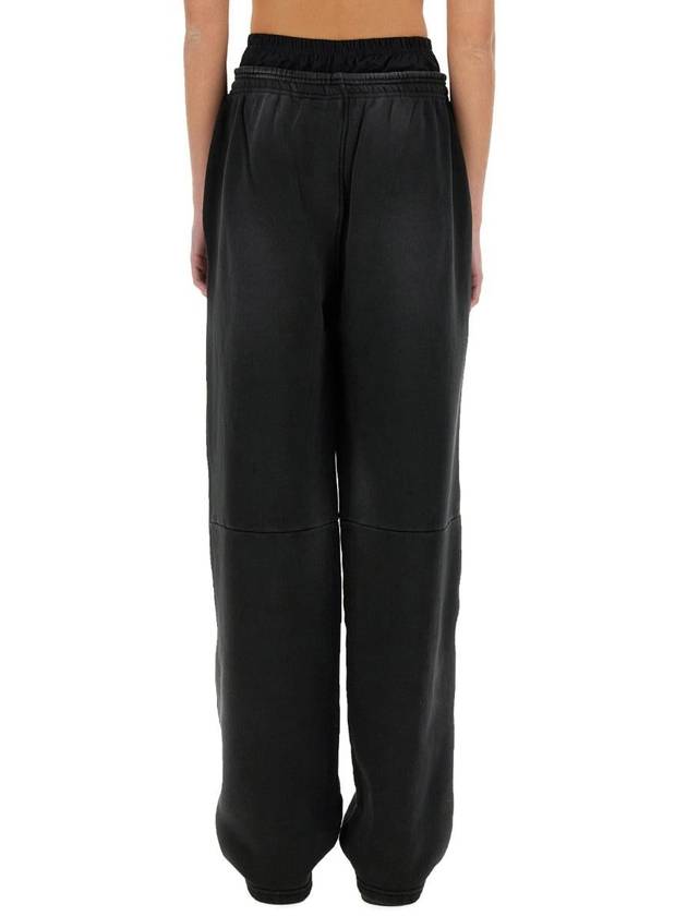 T By Alexander Wang Pants With Logo - ALEXANDER WANG - BALAAN 3