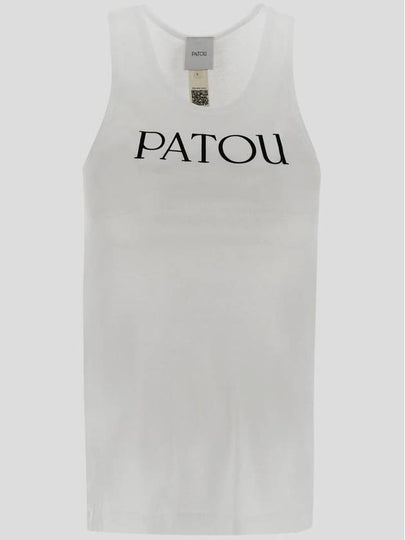 Women's Logo Print Sleeveless White - PATOU - BALAAN 2