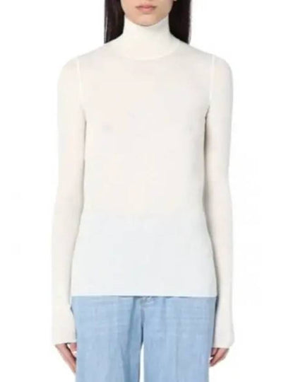 Woolen Turtleneck White - BOTTEGA VENETA - BALAAN 2