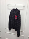 Black LV Graffiti Zipper Blouson Zip up Jacket L - LOUIS VUITTON - BALAAN 3