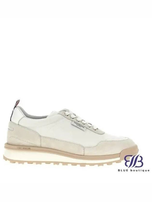 Alumni Eco Nylon Sneaker Tonal White Fun Mix - THOM BROWNE - BALAAN 2