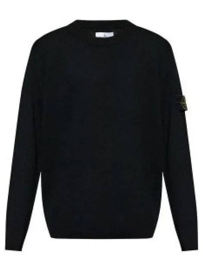 Compass Badge Knit Top Black - STONE ISLAND - BALAAN 2